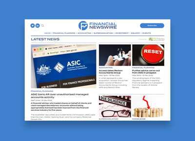 Financial Newswire Home Page